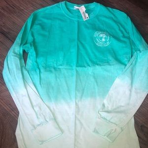 Teal to white Ron Jon T-shirt